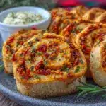 Creamy Mediterranean Pinwheel Roll-Ups - featured image