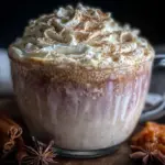 creamy pumpkin spice white hot chocolate - featured image