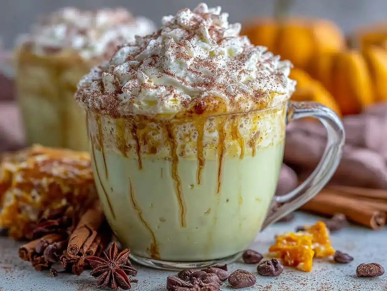 creamy pumpkin spice white hot chocolate preparation steps