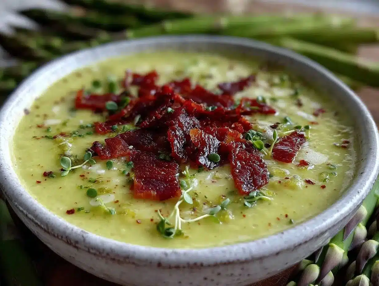 creamy roasted asparagus soup preparation steps