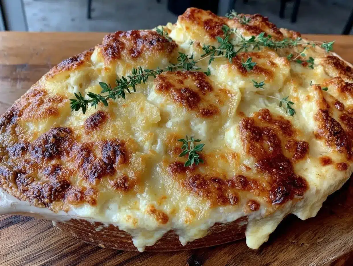 creamy scalloped potatoes with gruyere and thyme preparation steps