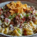 creamy taco ranch pasta salad - featured image