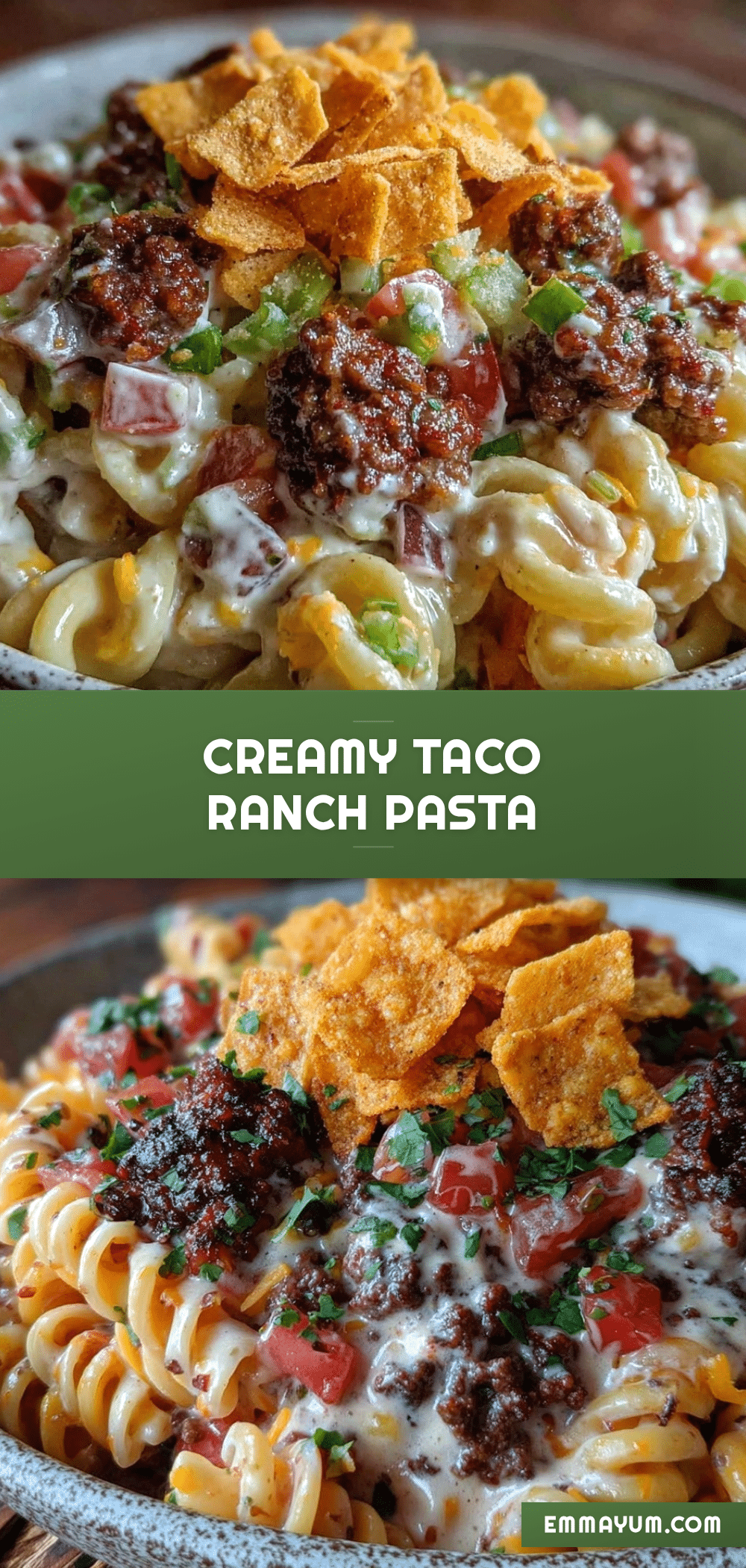 creamy taco ranch pasta salad recipe