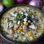 creamy white chicken chili crockpot recipe - featured image