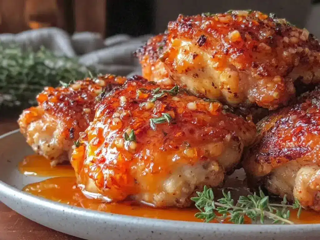 crispy air fryer chicken thighs - featured image