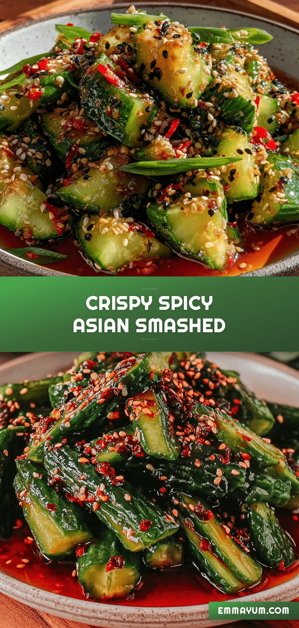 crispy asian smashed cucumber salad recipe