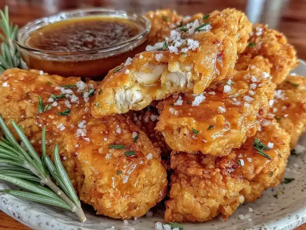 crispy baked chicken tenders - featured image