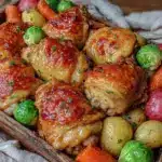 crispy brown butter chicken thighs - featured image