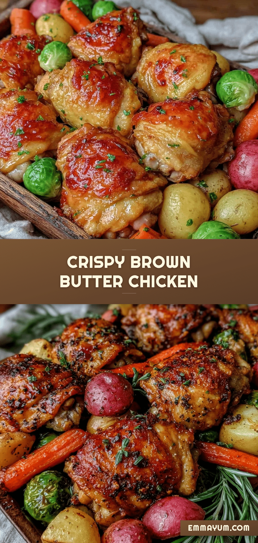crispy brown butter chicken thighs recipe