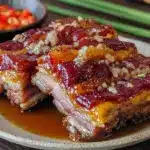 crispy char siu pork belly - featured image