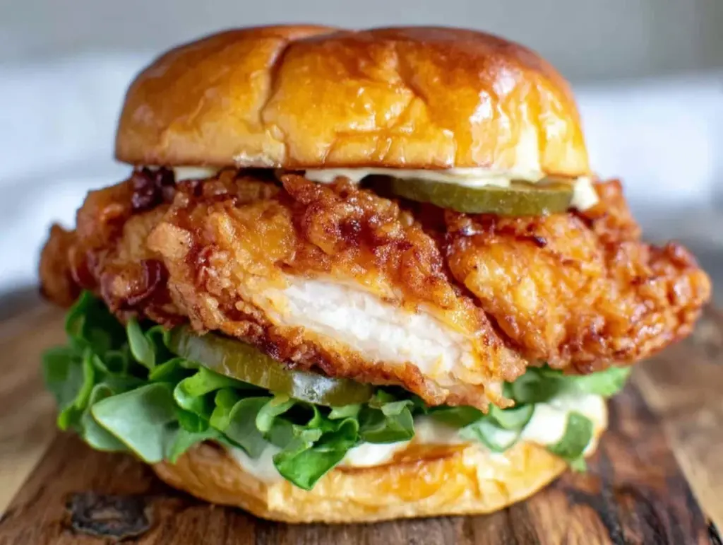 crispy copycat chick-fil-a sandwich - featured image
