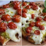 crispy naan bread pizza - featured image