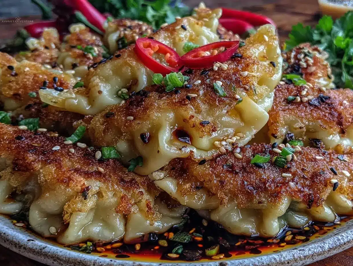 crispy pan-fried pork gyoza preparation steps