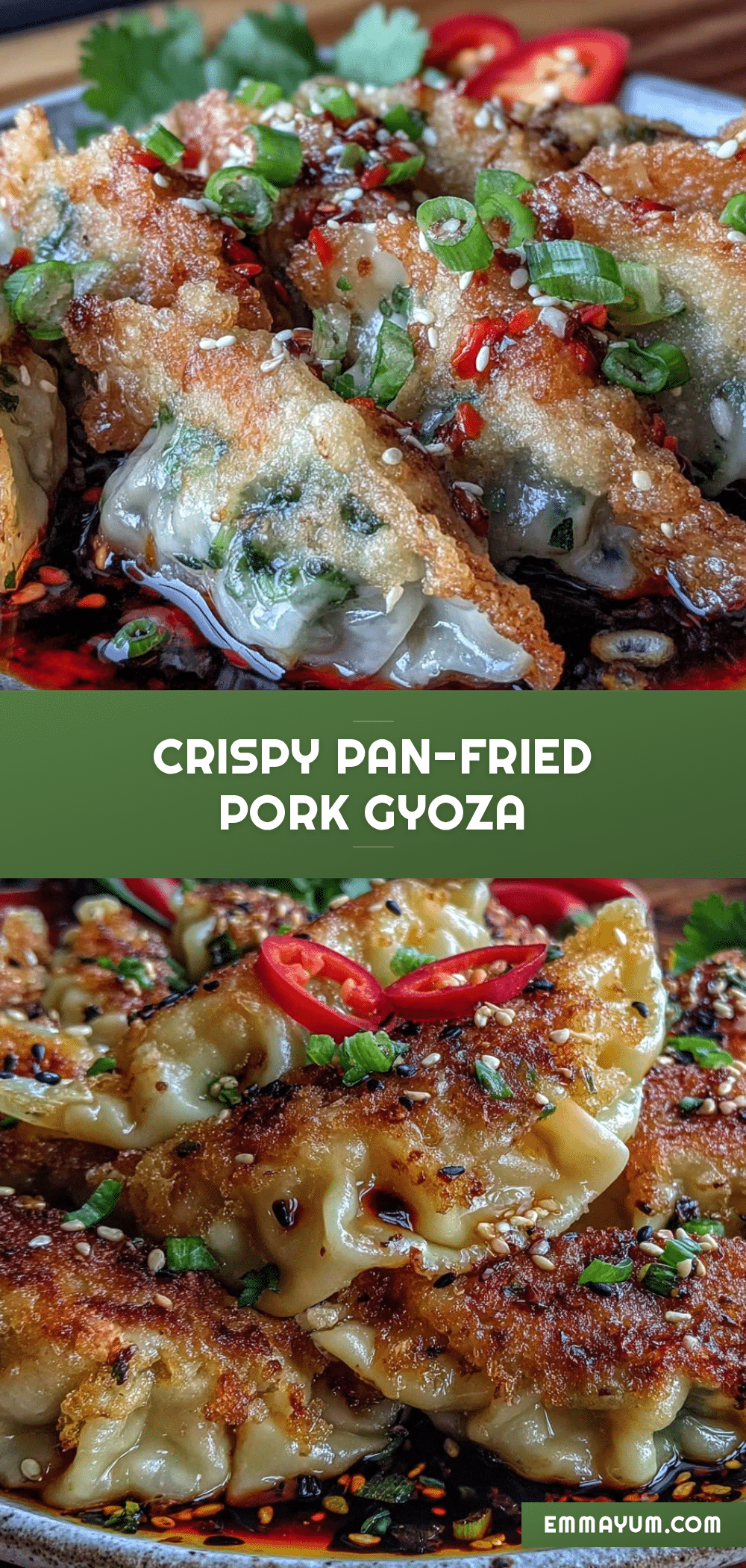 crispy pan-fried pork gyoza recipe