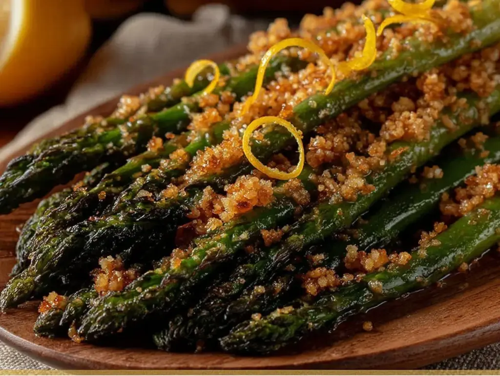 crispy roasted asparagus - featured image