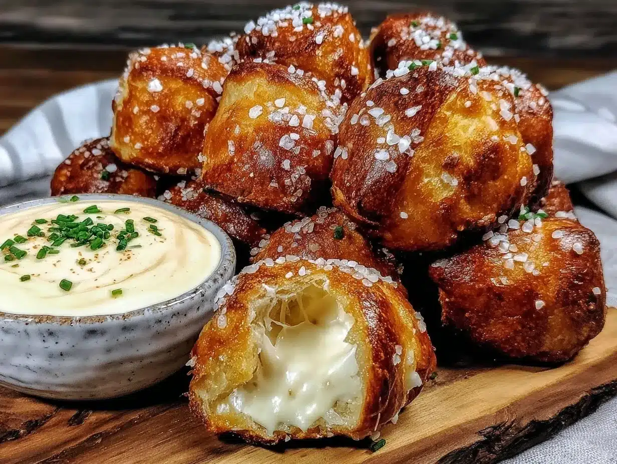 crispy soft pretzel bites preparation steps