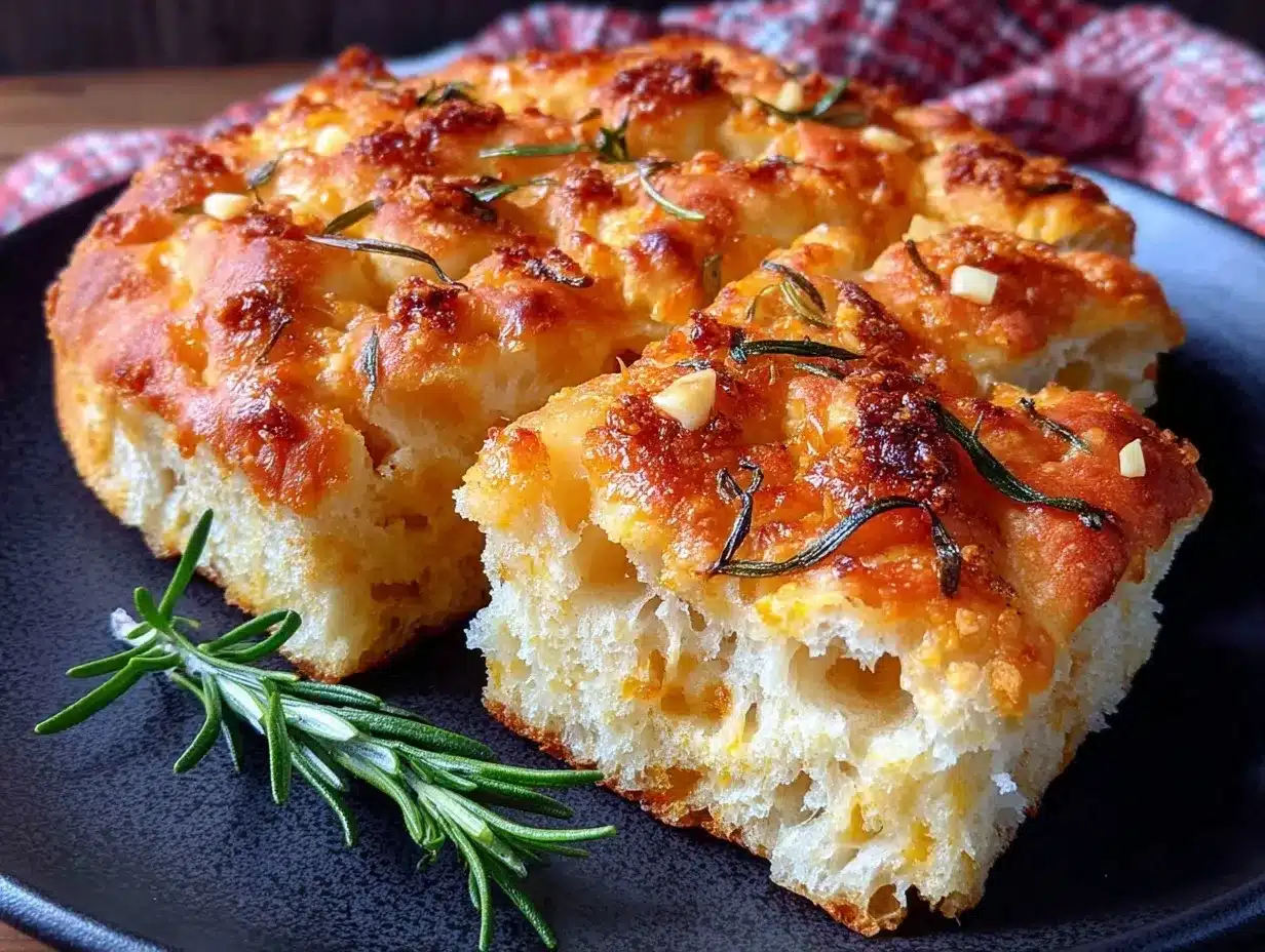 crispy sourdough focaccia preparation steps