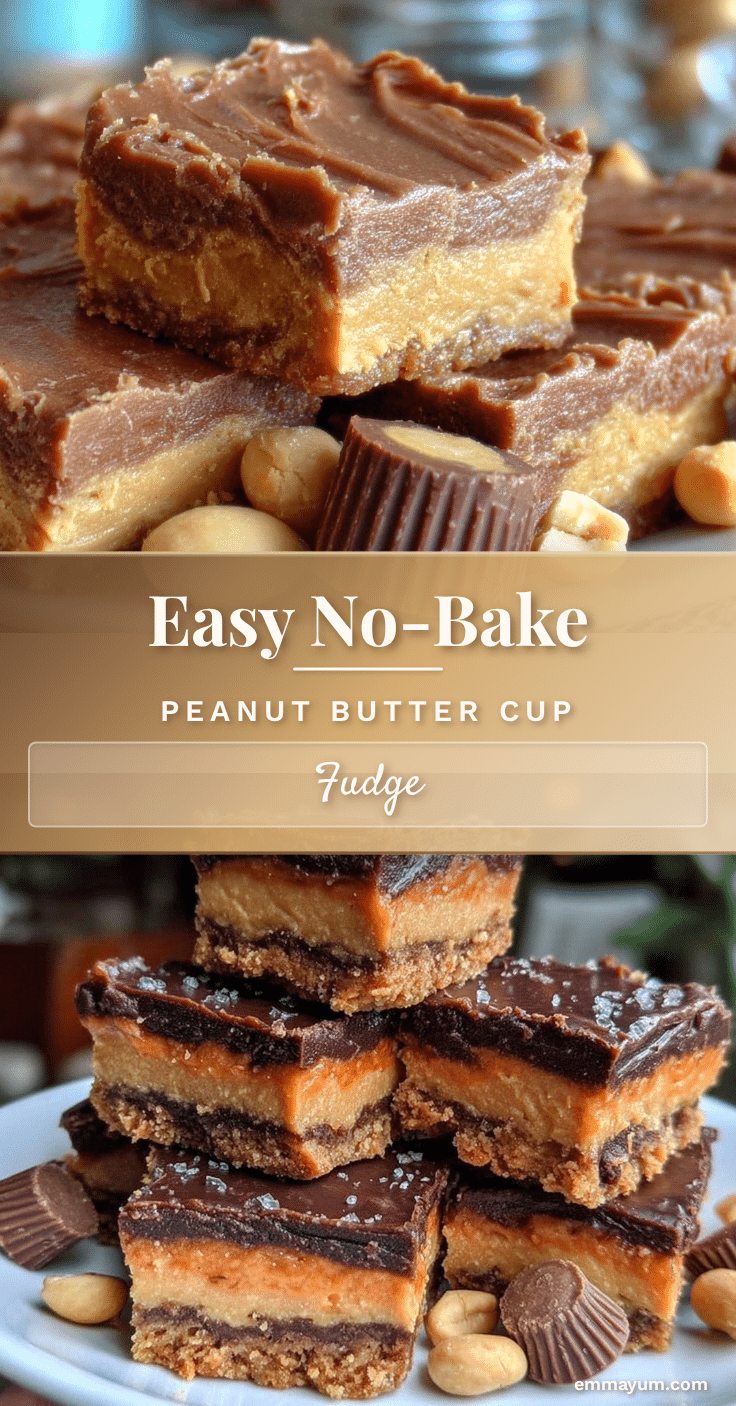 easy 5-ingredient peanut butter cup fudge recipe