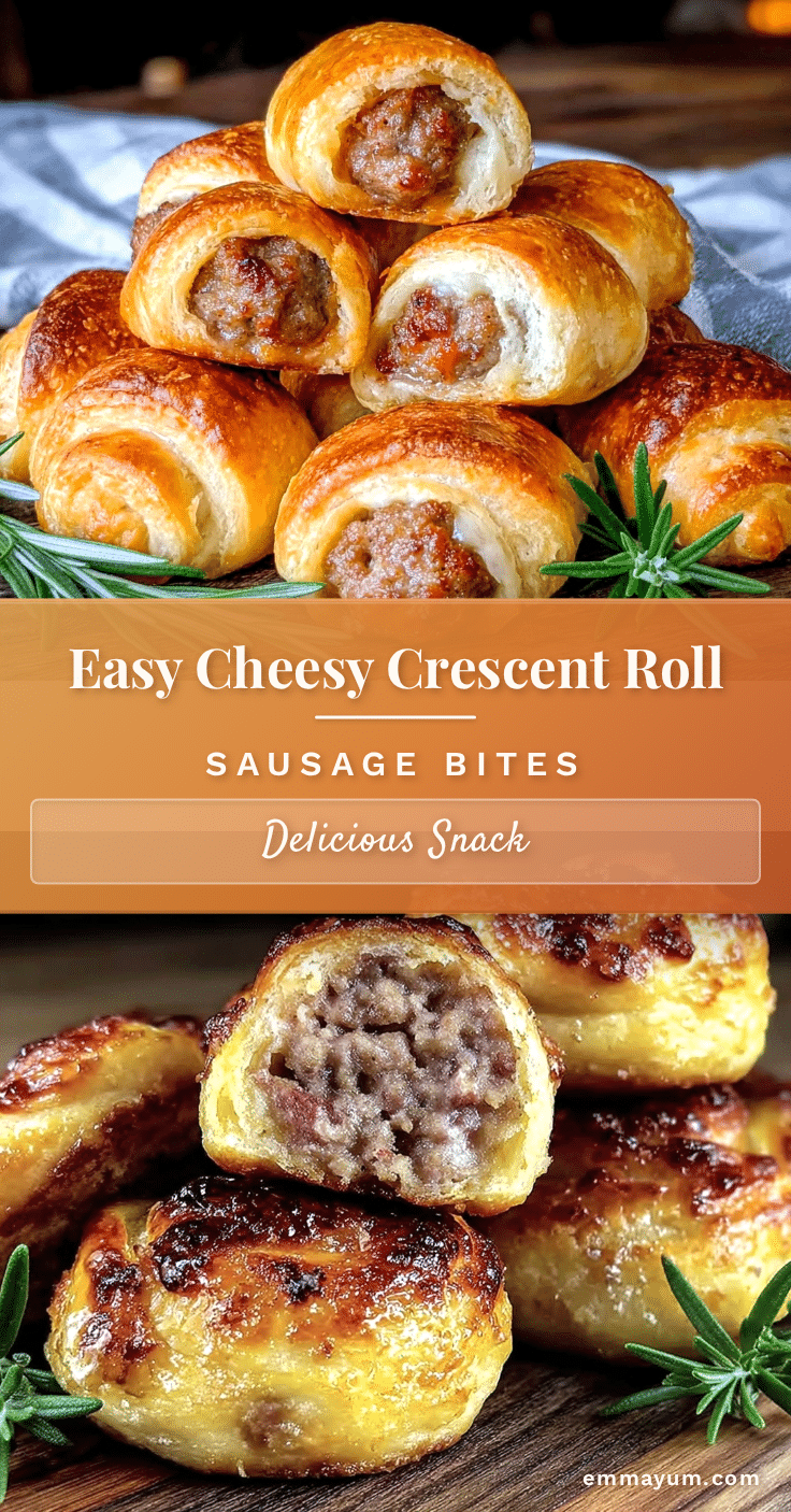 easy crescent roll sausage bites recipe