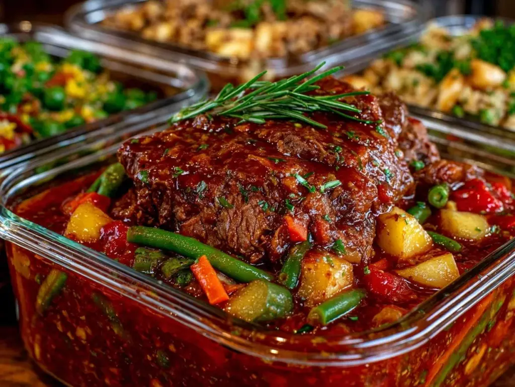 easy freezer crockpot dump meals - featured image