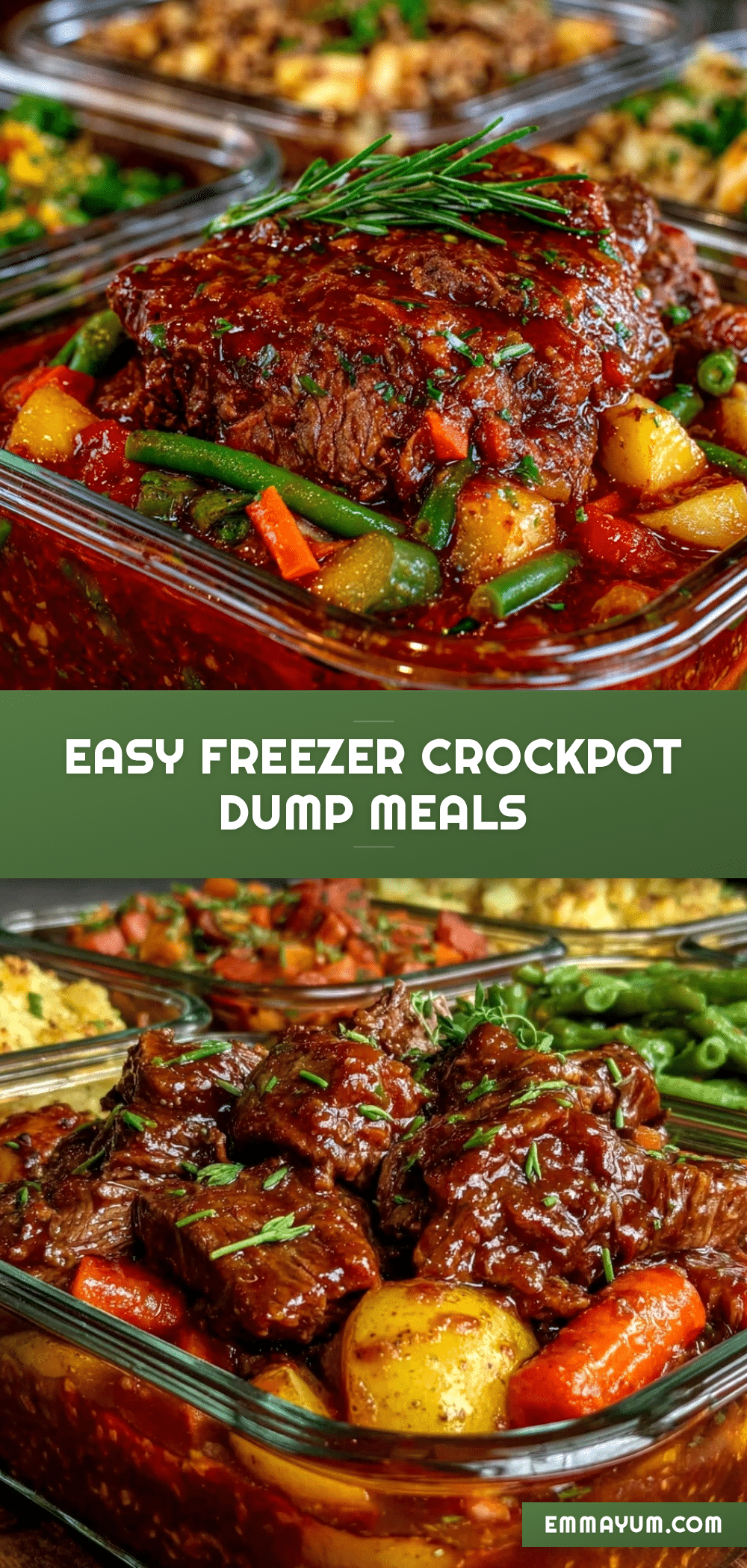 easy freezer crockpot dump meals recipe