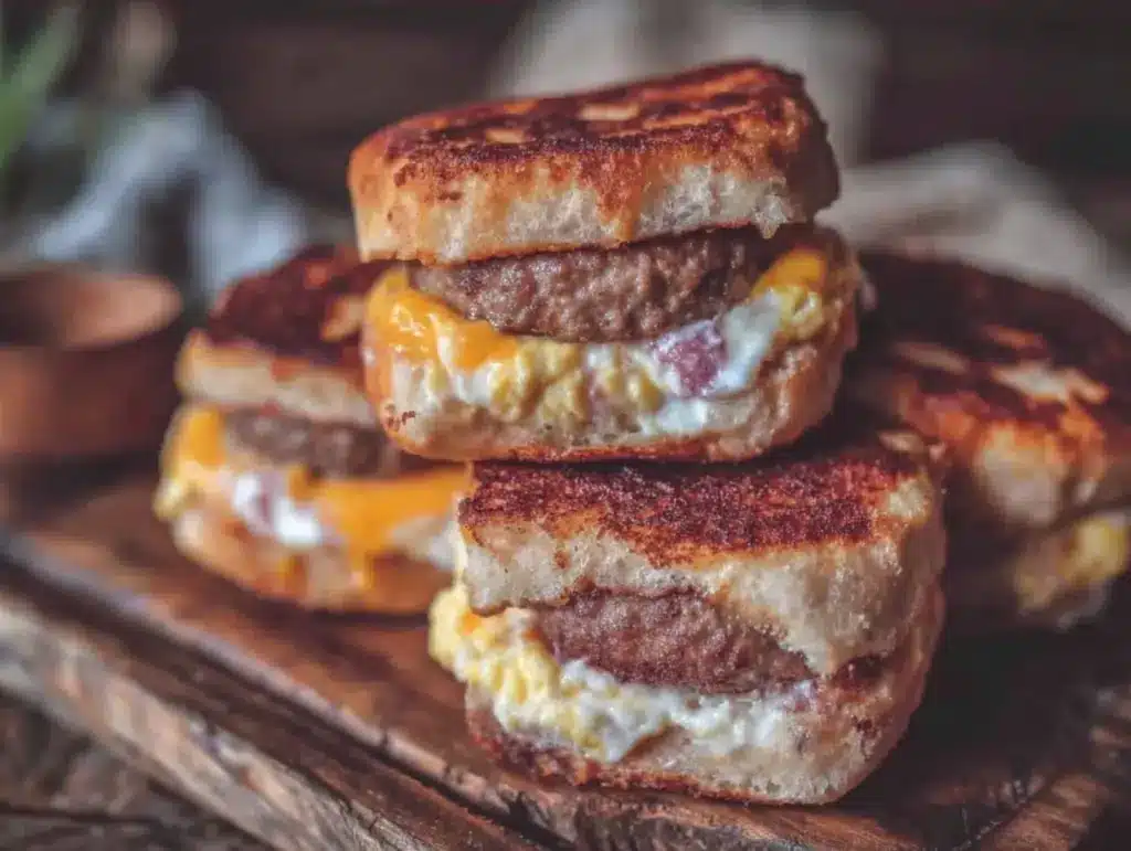 easy homemade frozen breakfast sandwiches - featured image
