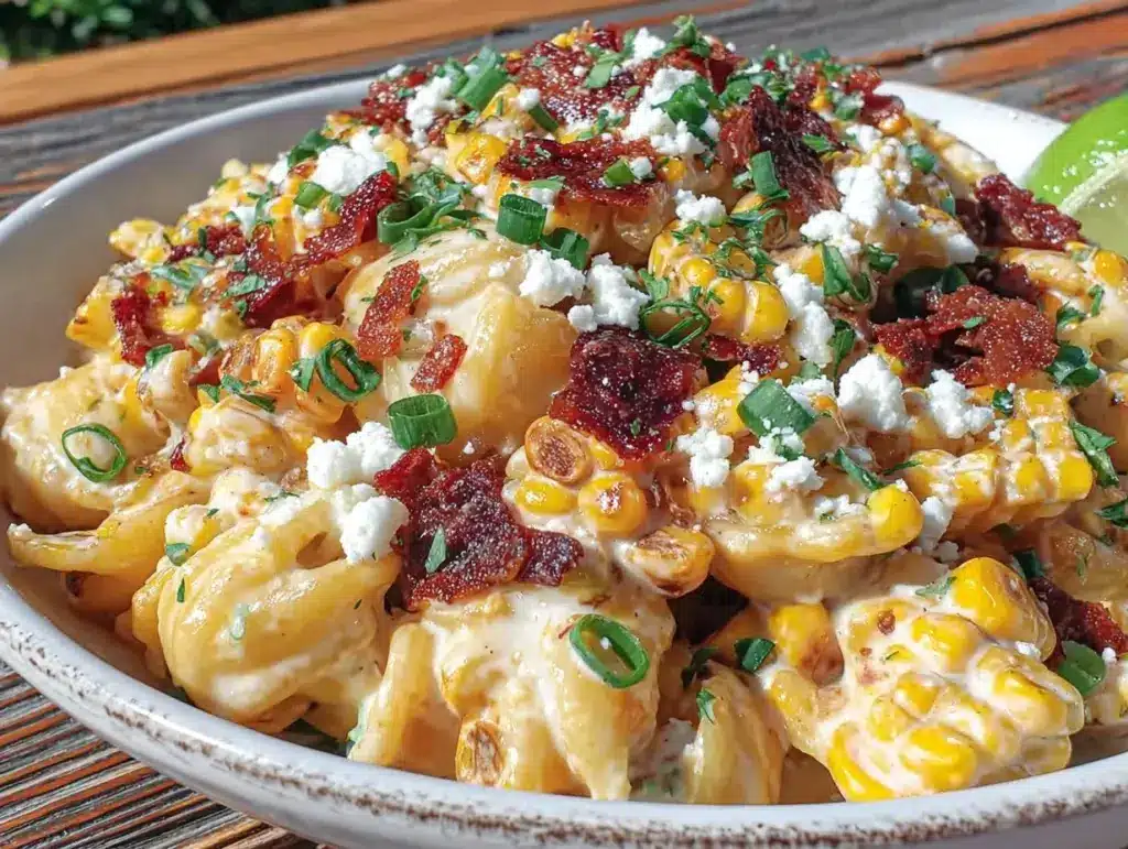 elote street corn pasta salad - featured image