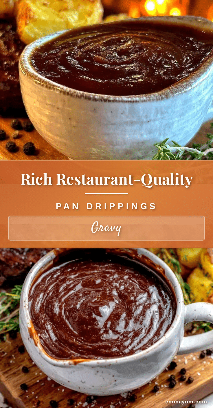 flavorful pan drippings gravy recipe