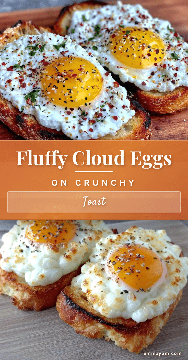 fluffy cloud eggs on toast recipe