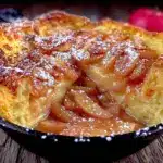 fluffy dutch apple baby pancake skillet recipe - featured image