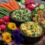 fresh spring garden charcuterie board - featured image