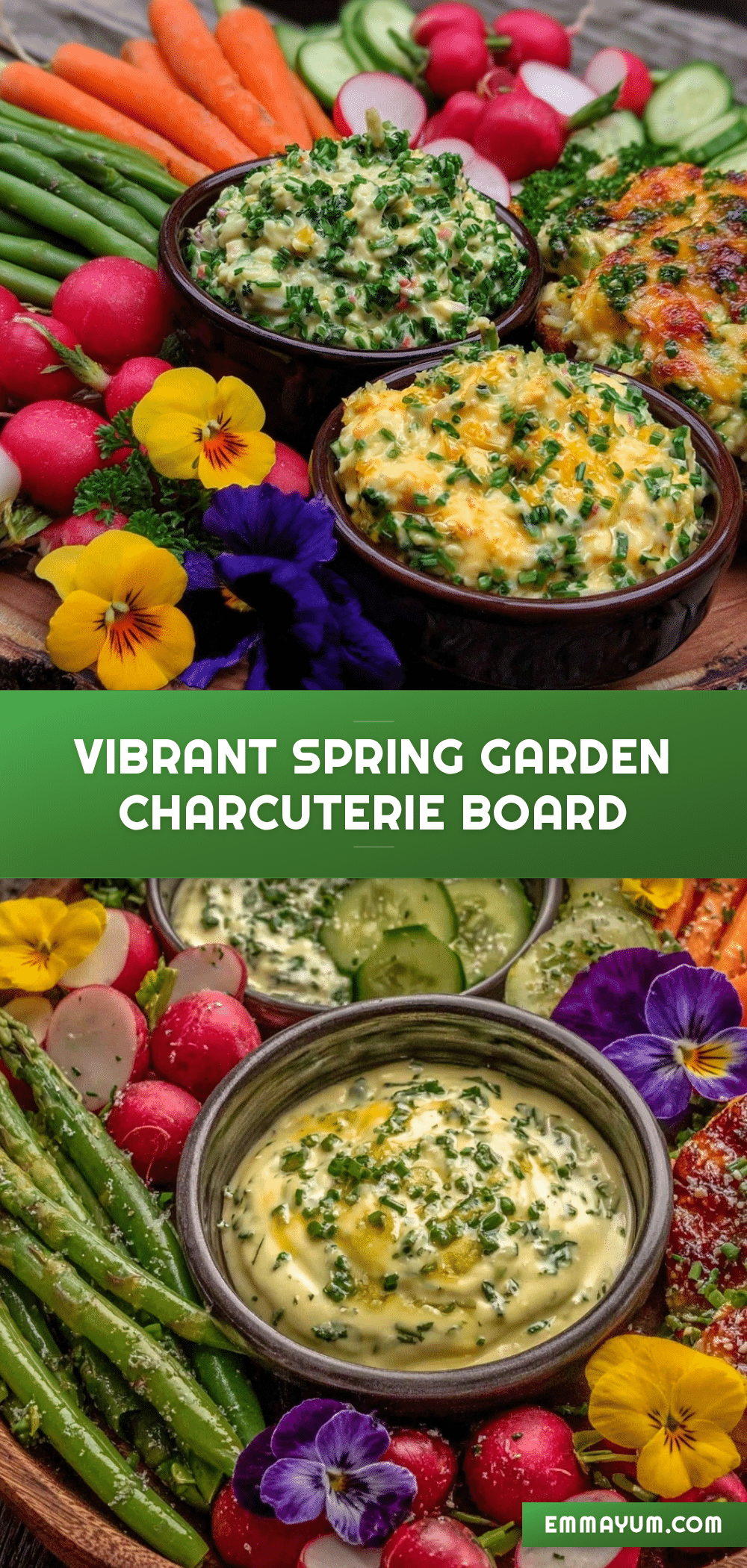 fresh spring garden charcuterie board recipe