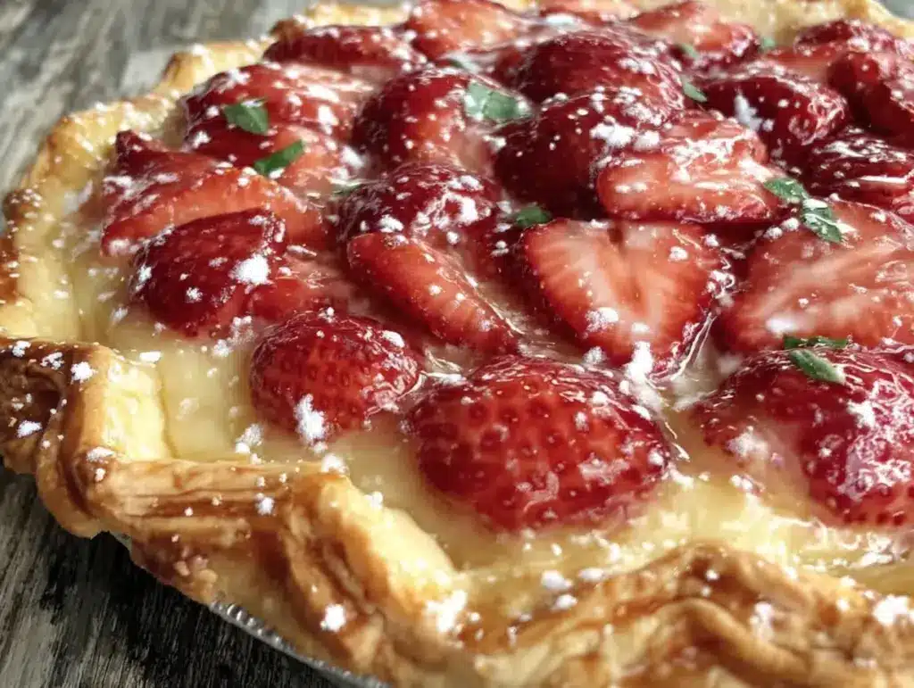 fresh strawberry pie - featured image