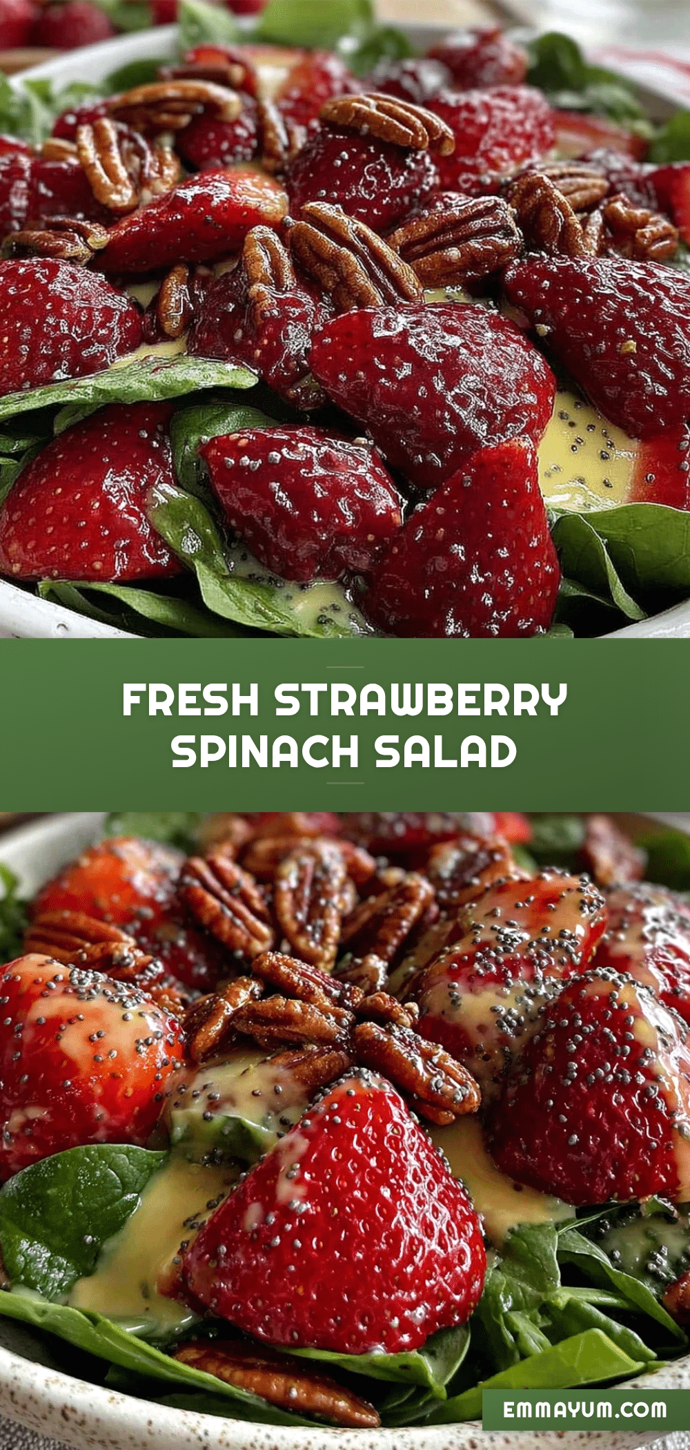 fresh strawberry spinach salad recipe
