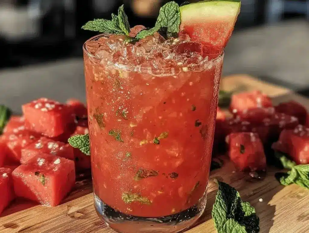 fresh watermelon mint agua fresca - featured image