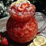 frozen strawberry lemonade slushie - featured image