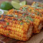 grilled corn on the cob with chipotle lime butter - featured image