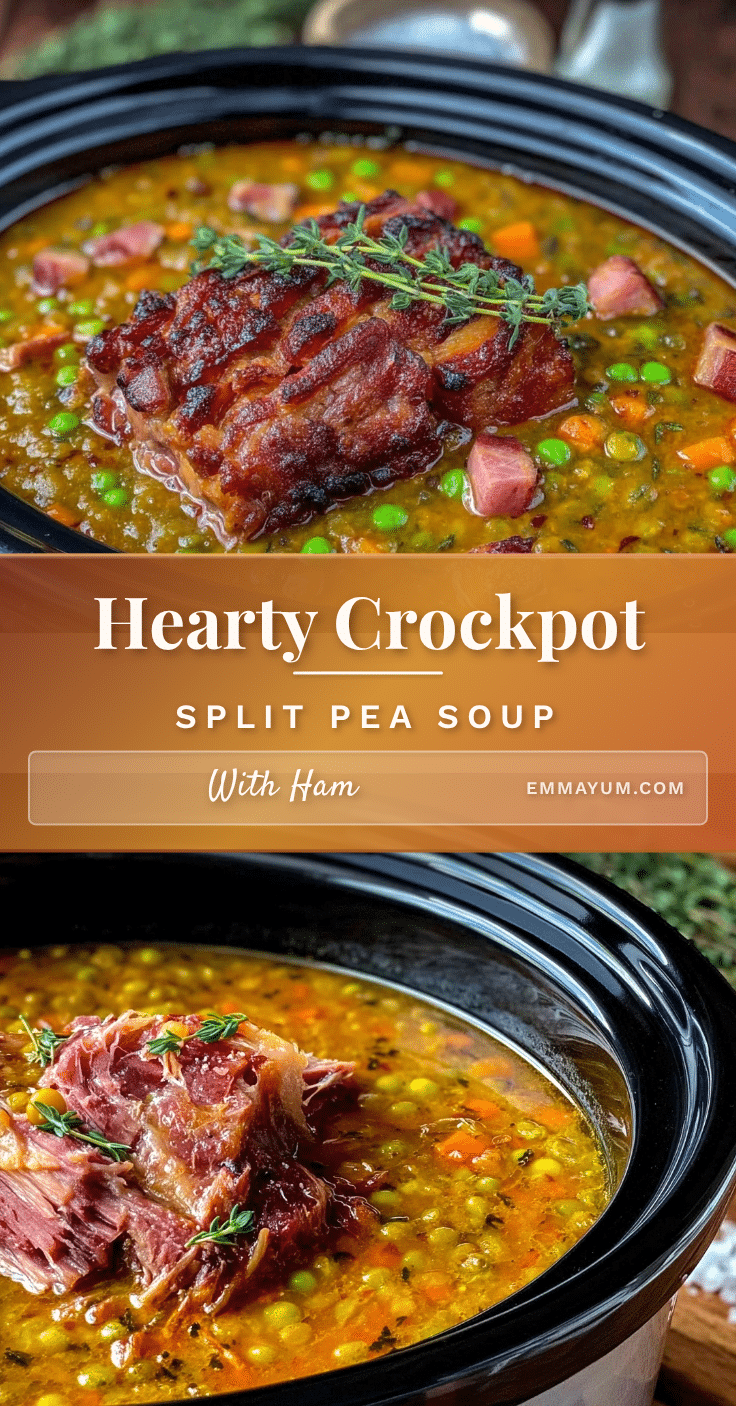 hearty crockpot split pea soup recipe