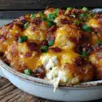 keto crack chicken casserole - featured image