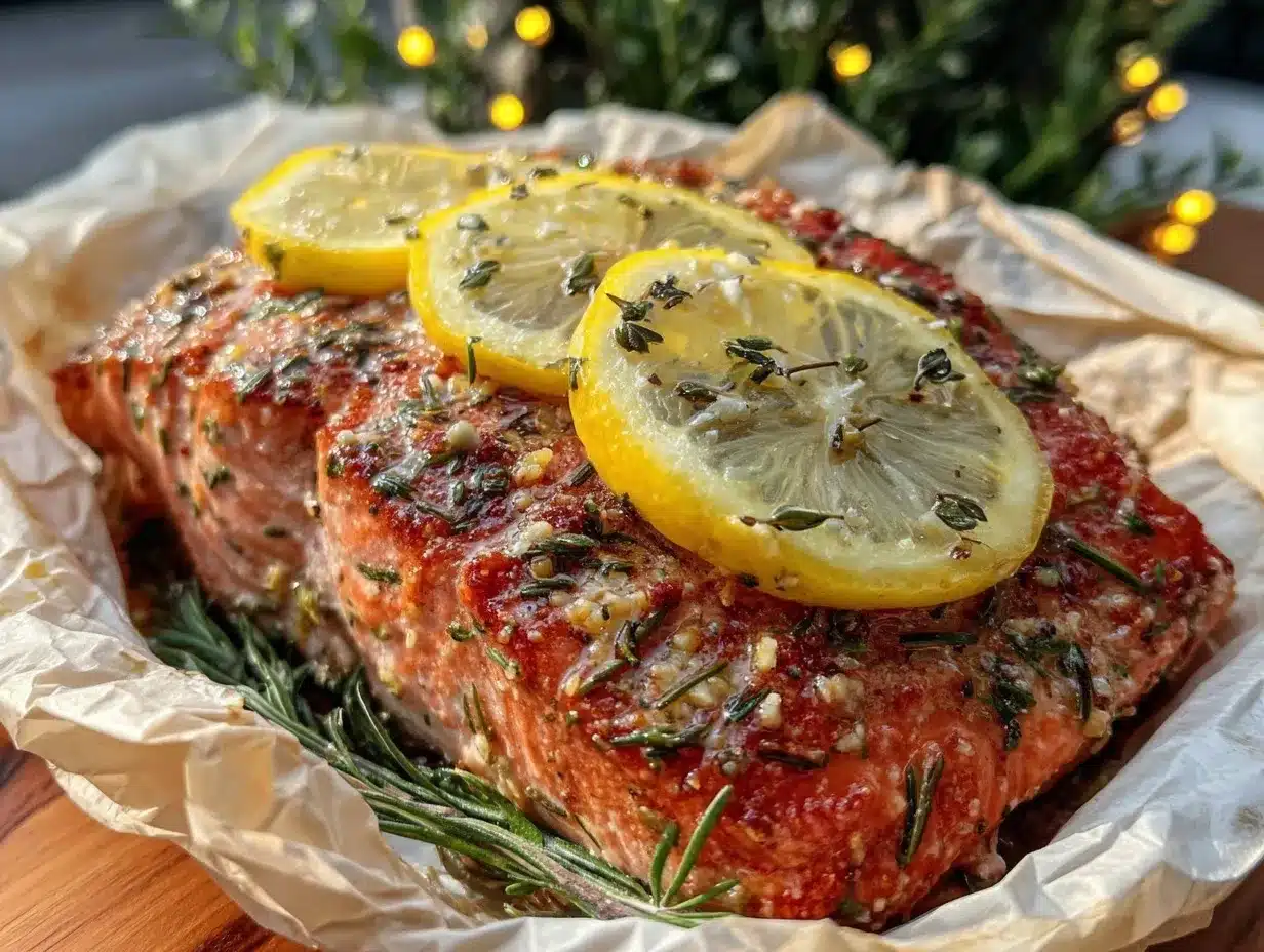 lemon dill baked salmon packets preparation steps