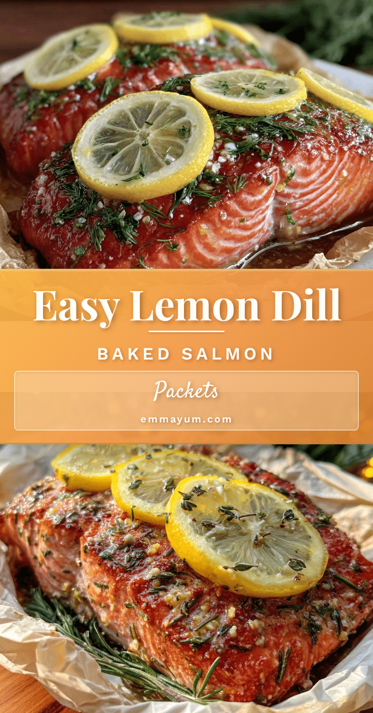 lemon dill baked salmon packets recipe