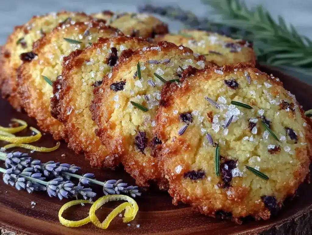 lemon lavender shortbread cookies - featured image