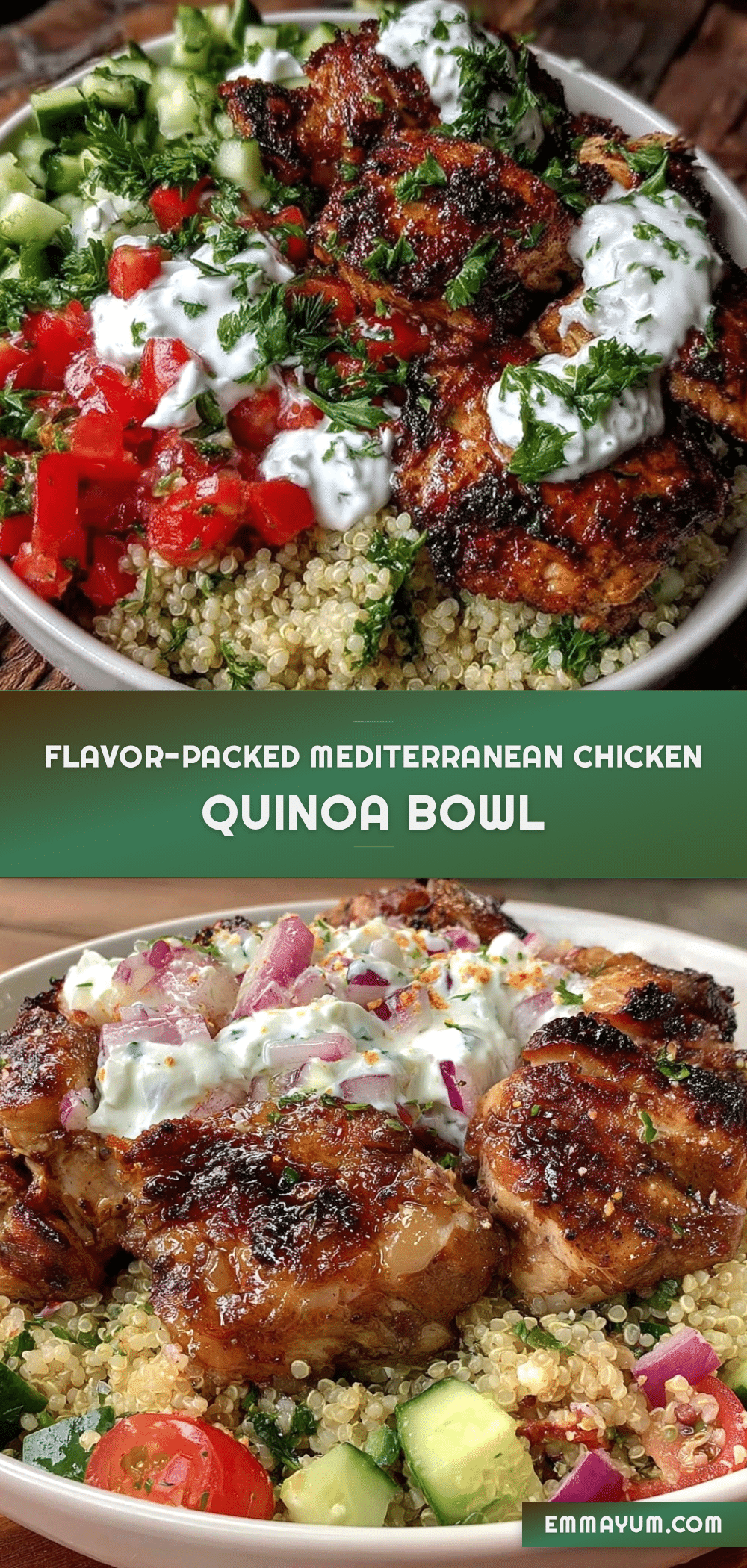 Mediterranean chicken bowl recipe