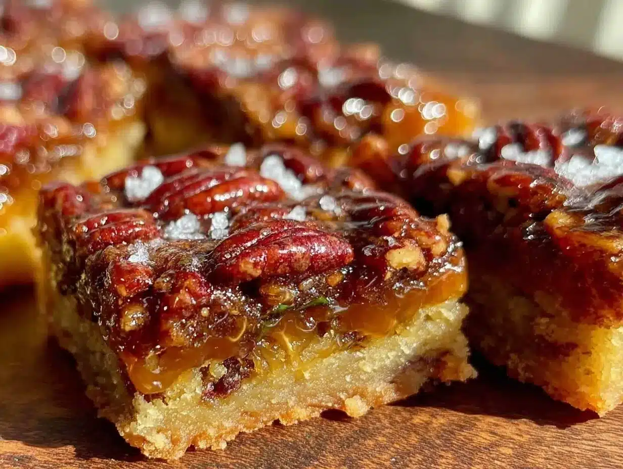 mint julep bourbon pecan pie bars preparation steps