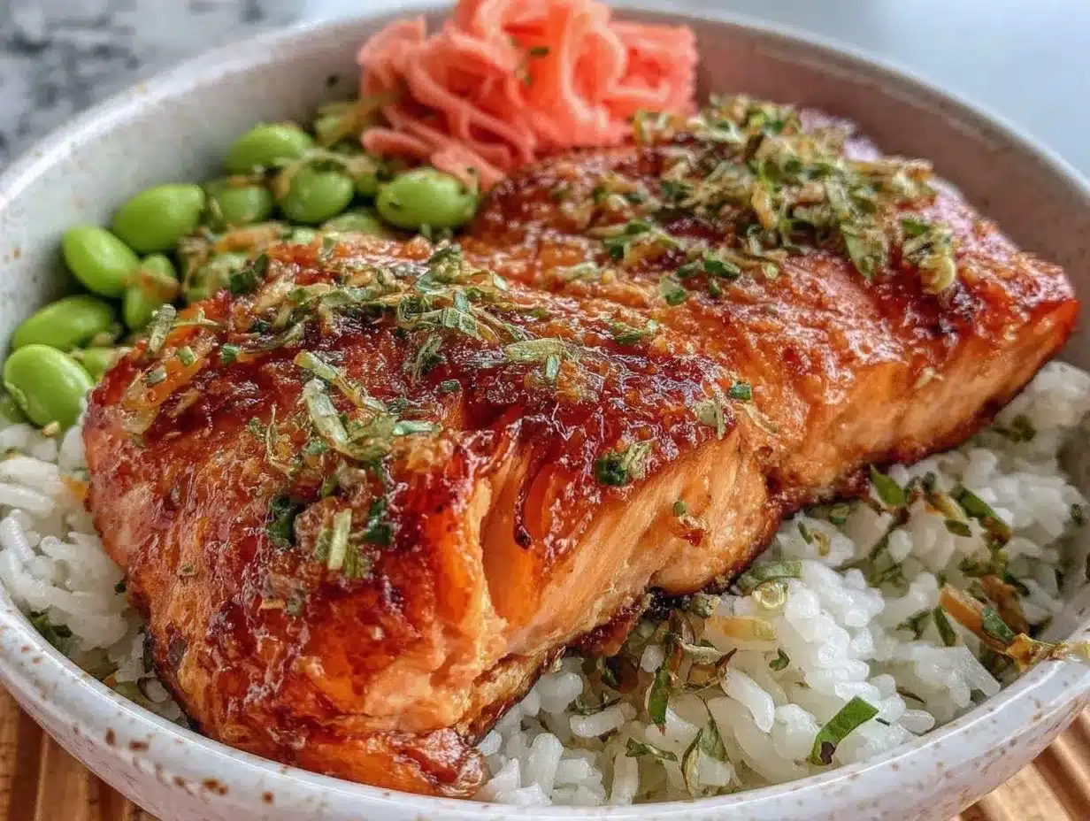 miso-glazed salmon bowls preparation steps