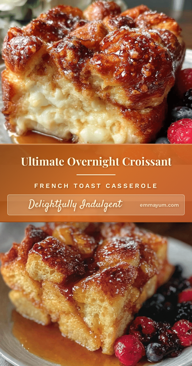 overnight croissant french toast casserole recipe
