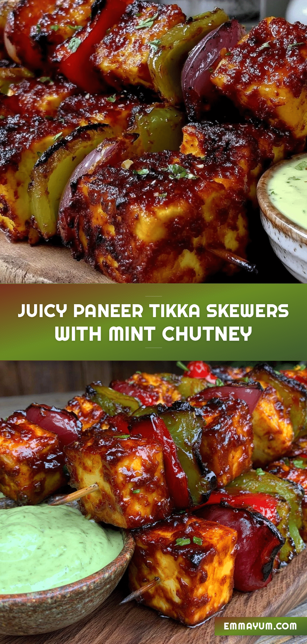 paneer tikka skewers recipe