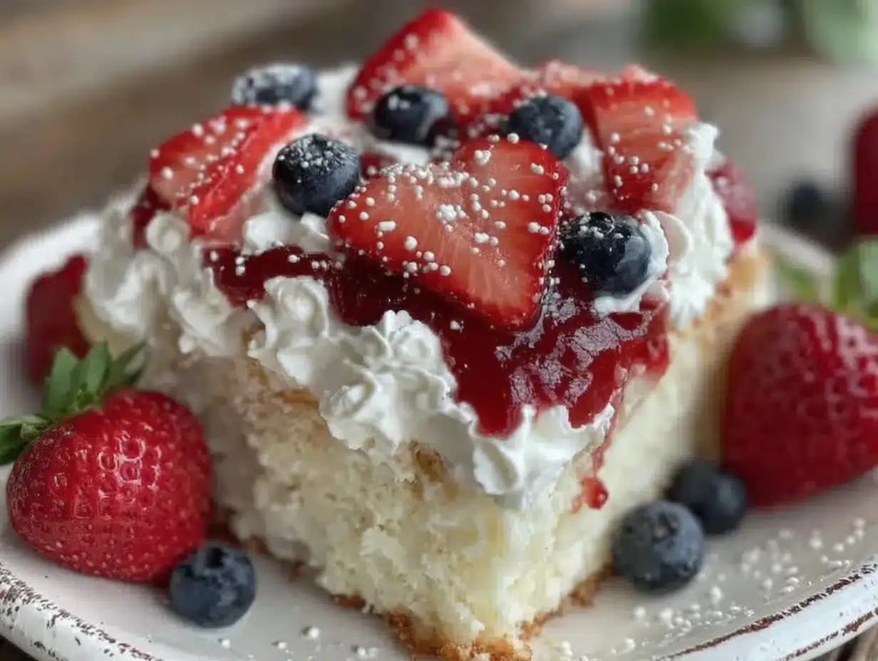 patriotic berry poke cake preparation steps