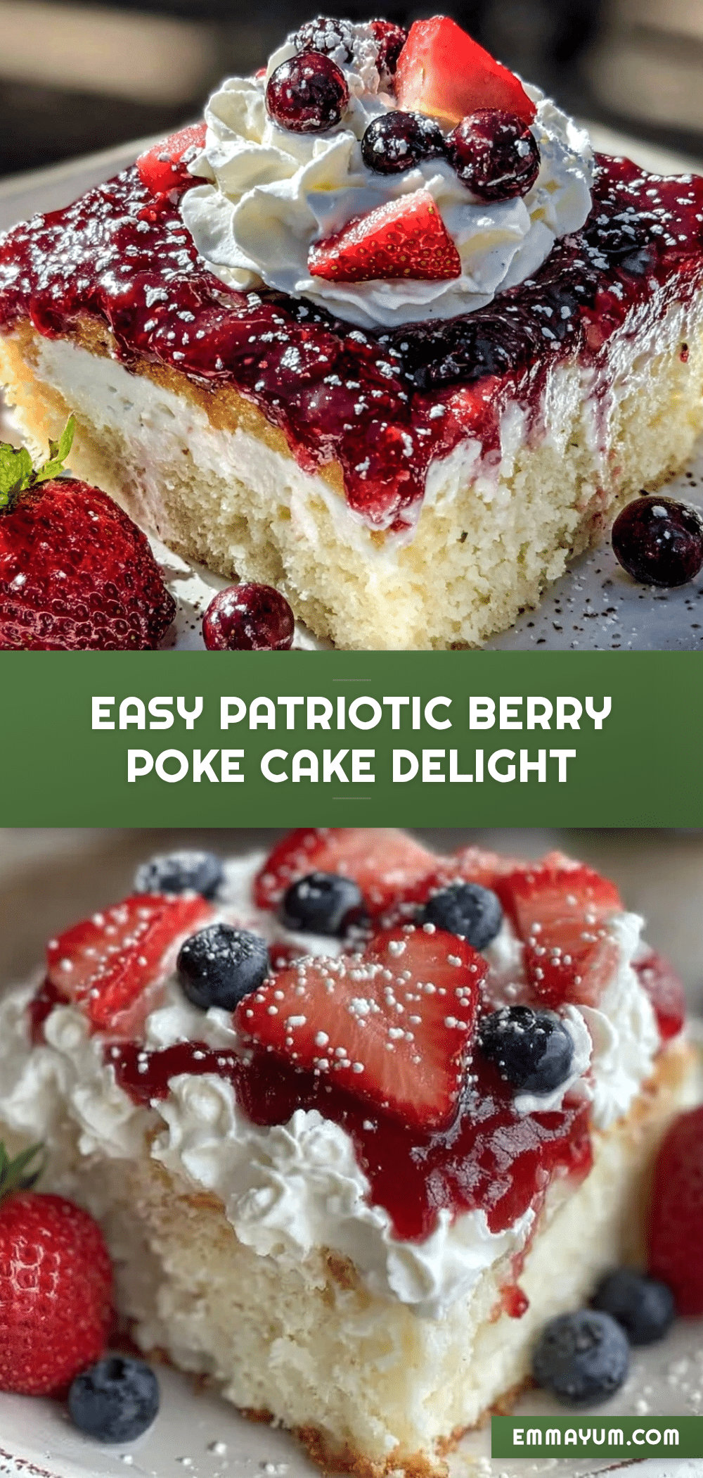 patriotic berry poke cake recipe