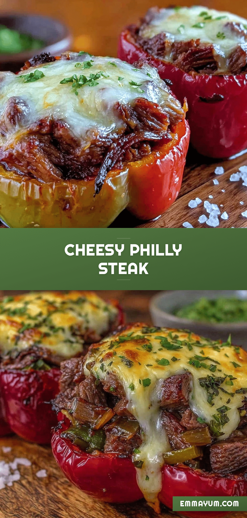 philly cheesesteak stuffed peppers recipe